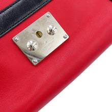 将图像加载到图库查看器中，LOUIS VUITTON Petite Mal Souple Soft Red/Noir Leather Size MM
