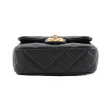 Load image into Gallery viewer, CHANEL Mini Matelasse Diamond Heart Chain Shoulder Bag Black Lambskin Size Mini

