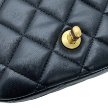 Load image into Gallery viewer, CHANEL Mini Matelasse Diamond Heart Chain Shoulder Bag Black Lambskin Size Mini
