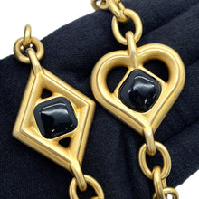 Load image into Gallery viewer, CHANEL Mini Matelasse Diamond Heart Chain Shoulder Bag Black Lambskin Size Mini

