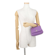 Load image into Gallery viewer, CHANEL Coco Handle 2WAY Handbag PurpleAS2215 Caviar Leather Size XXS
