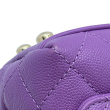 Load image into Gallery viewer, CHANEL Coco Handle 2WAY Handbag PurpleAS2215 Caviar Leather Size XXS
