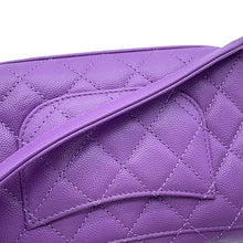 Load image into Gallery viewer, CHANEL Coco Handle 2WAY Handbag PurpleAS2215 Caviar Leather Size XXS
