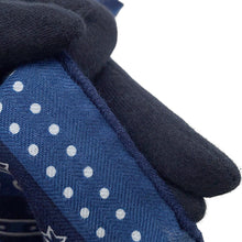 Load image into Gallery viewer, HERMES Carre Cheval Punk Bandana Size 65 Blue/Navy Cashmere70% Silk30%
