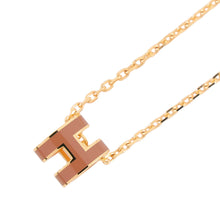 Load image into Gallery viewer, HERMES Pop Ash Necklace Size Mini New Gold Gold Plated Lacquer
