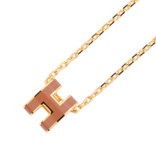 Load image into Gallery viewer, HERMES Pop Ash Necklace Size Mini New Gold Gold Plated Lacquer
