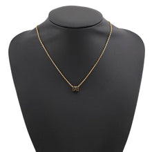 Load image into Gallery viewer, HERMES Pop Ash Necklace Size Mini Black Gold Plated Lacquer
