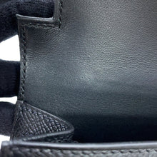 将图像加载到图库查看器中，HERMES Mini Kelly 2 Black Epsom
