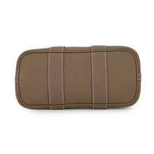 将图像加载到图库查看器中，HERMES Neo Garden Vanilla/Etoupe Toile Officier Negonda Leather Size 23

