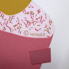 Load image into Gallery viewer, HERMES Carre JUST MARRiED! Size 45 Blanc/Rouge/Rose Silk100%
