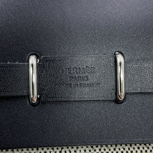 Load image into Gallery viewer, HERMES Herbag zip Black/Ecru Toile H Vache Hunter Leather Size Mini
