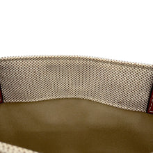 将图像加载到图库查看器中，Chloe Woody Tote Bag Beige/BrownCHC22AS397I2690U Canvas Calf Leather Size Small
