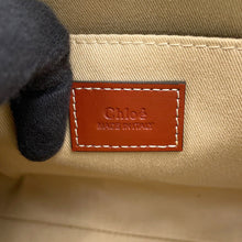 将图像加载到图库查看器中，Chloe Woody Tote Bag Beige/BrownCHC22AS397I2690U Canvas Calf Leather Size Small
