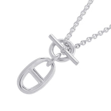 将图像加载到图库查看器中，HERMES Chaine d'Ancre Amulette Necklace SV925

