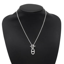 将图像加载到图库查看器中，HERMES Chaine d'Ancre Amulette Necklace SV925
