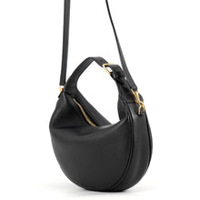 将图像加载到图库查看器中，CELINE Teen Loulou 2-way Handbag Black Leather
