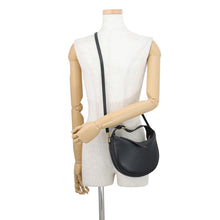 将图像加载到图库查看器中，CELINE Teen Loulou 2-way Handbag Black Leather
