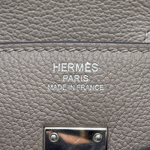 Load image into Gallery viewer, HERMES Birkin Gris Asphalt Taurillon Novillo Size 25
