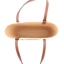 将图像加载到图库查看器中，LOEWE square basket bag Natural/TanA223099402 Raffia Leather Size Small
