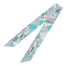 Load image into Gallery viewer, HERMES Twilly Cliquetis CLIQUETIS Ciel / White / Menthol Silk100%
