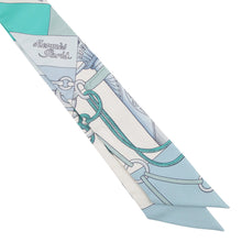 Load image into Gallery viewer, HERMES Twilly Cliquetis CLIQUETIS Ciel / White / Menthol Silk100%
