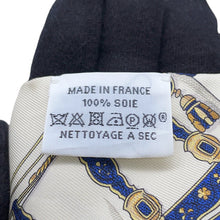 Load image into Gallery viewer, HERMES Twilly GRAND APPARAT Ivoire/Marine/Rose Silk100%
