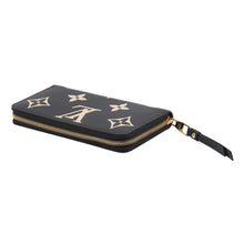 Load image into Gallery viewer, LOUIS VUITTON Zippy Wallet BlackBeigeM80481 Bicolor Monogram Empreinte Leather
