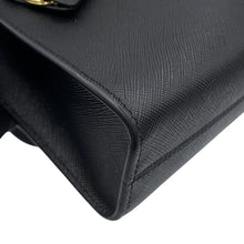将图像加载到图库查看器中，PRADA Saffiano Leather 2way Handbag Black1BA358_NZV_F0002 Saffiano LeatherLeather
