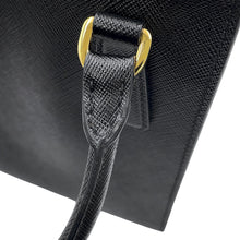 将图像加载到图库查看器中，PRADA Saffiano Leather 2way Handbag Black1BA358_NZV_F0002 Saffiano LeatherLeather
