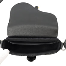 将图像加载到图库查看器中，Dior Oblique Saddle Shoulder Bag Navy/Black2ADCA435YKS_H27E Canvas Leather
