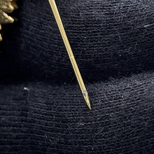 Load image into Gallery viewer, CHANEL CC Logo Snowflake Brooch Gold Metal
