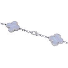 Load image into Gallery viewer, Van Cleef &amp; Arpels Vintage Alhambra Necklace 10 MotifsVCARD34800 18K White Gold
