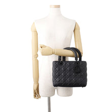 将图像加载到图库查看器中，Dior Lady Dior My ABCDior BlackM0538SLOI_M989 Leather Size Medium
