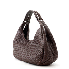 将图像加载到图库查看器中，Bottega Veneta Bottega Veneta INTRECCIATO Campana Leather Handbag Dark Brown125787 Calf Leather
