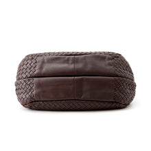 Load image into Gallery viewer, Bottega Veneta Bottega Veneta INTRECCIATO Campana Leather Handbag Dark Brown125787 Calf Leather
