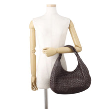 Load image into Gallery viewer, Bottega Veneta Bottega Veneta INTRECCIATO Campana Leather Handbag Dark Brown125787 Calf Leather
