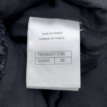 将图像加载到图库查看器中，CHANEL Tweed Sequins Jacket Size 38 BlackP80564-V73136-94305 Polyamide 60%, Viscose 16%, Cotton 12%, Polyester 12%
