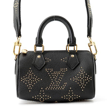 将图像加载到图库查看器中，LOUIS VUITTON Nano Speedy NoirM46745 Monogram Empreinte Leather
