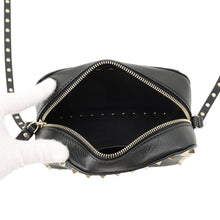 Load image into Gallery viewer, Valentino Garavani RockStudded Shoulder Bag Black Leather Studded Size Small
