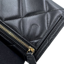 将图像加载到图库查看器中，CHANEL CHANEL 19 Small Flap Wallet BlackAP1064 Lambskin
