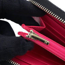 将图像加载到图库查看器中，CHANEL CC Logo Zip Around Long Wallet BlackAP3181 Caviar Leather
