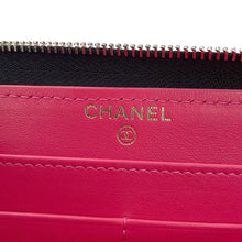 将图像加载到图库查看器中，CHANEL CC Logo Zip Around Long Wallet BlackAP3181 Caviar Leather
