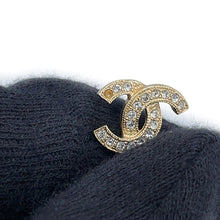 将图像加载到图库查看器中，CHANEL CC Logo Heart Motif EarringsAB9398 Metal Rhinestone Faux Pearl
