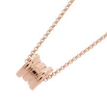 将图像加载到图库查看器中，BVLGARI B.Zero1 Necklace Size Mini357255 18K Pink Gold
