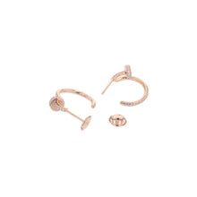 Load image into Gallery viewer, CARTIER Juste Un Clou Hoop Earrings Size SmallB8301429 18K Pink Gold
