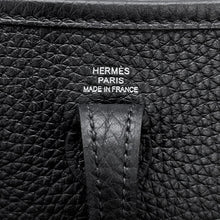 将图像加载到图库查看器中，HERMES Evelyne Long Black Taurillon Clemence Size TPM
