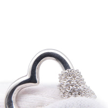 将图像加载到图库查看器中，TIFFANY&amp;Co. Open Heart Necklace 10 Rows SV925
