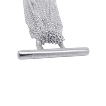 将图像加载到图库查看器中，TIFFANY&amp;Co. Open Heart Necklace 10 Rows SV925
