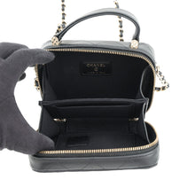 Load image into Gallery viewer, CHANEL Vanity back BlackAP2634 Caviar Leather Size Mini
