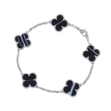 Load image into Gallery viewer, Van Cleef &amp; Arpels Vintage Alhambra 5 Motif BraceletVCARPM0L00 18K White Gold
